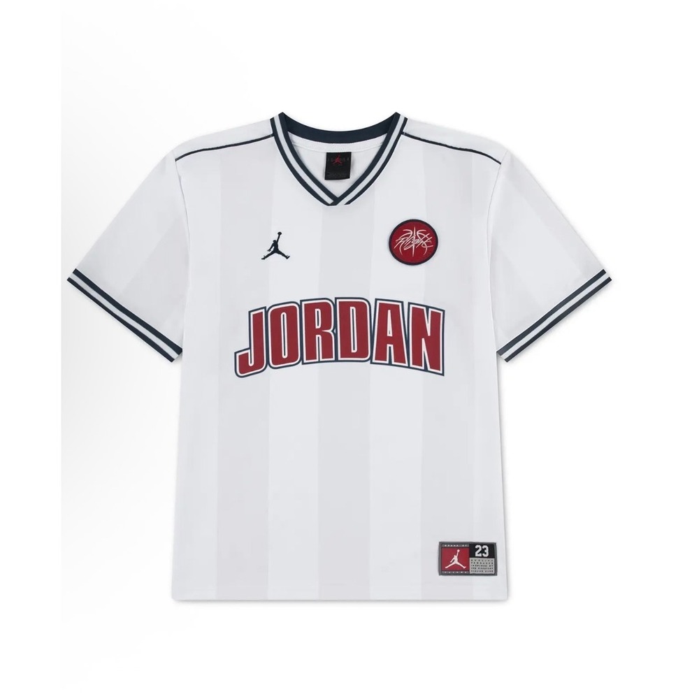 Jordan Kids Flight Heritage Jersey White Navy Red Size 3T NWT